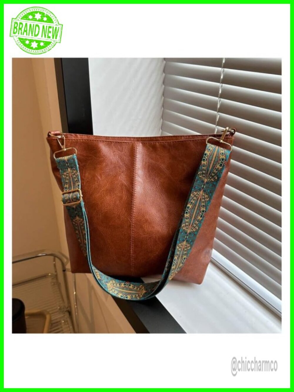 Bohemian Large Capacity Crossbody Purse Adjustable Strap Shoulder Bag